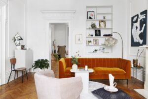 sofa laranja