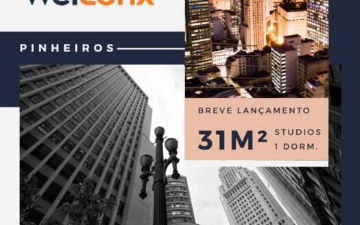 Welconx Pinheiros, Studios ou 1 dormitório.