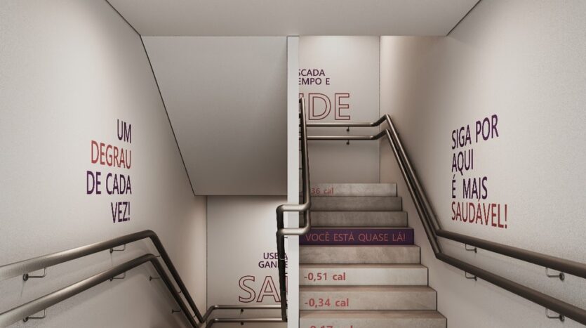 Escada estilizada - the collection Moema - Studios e 1 dormitório a venda