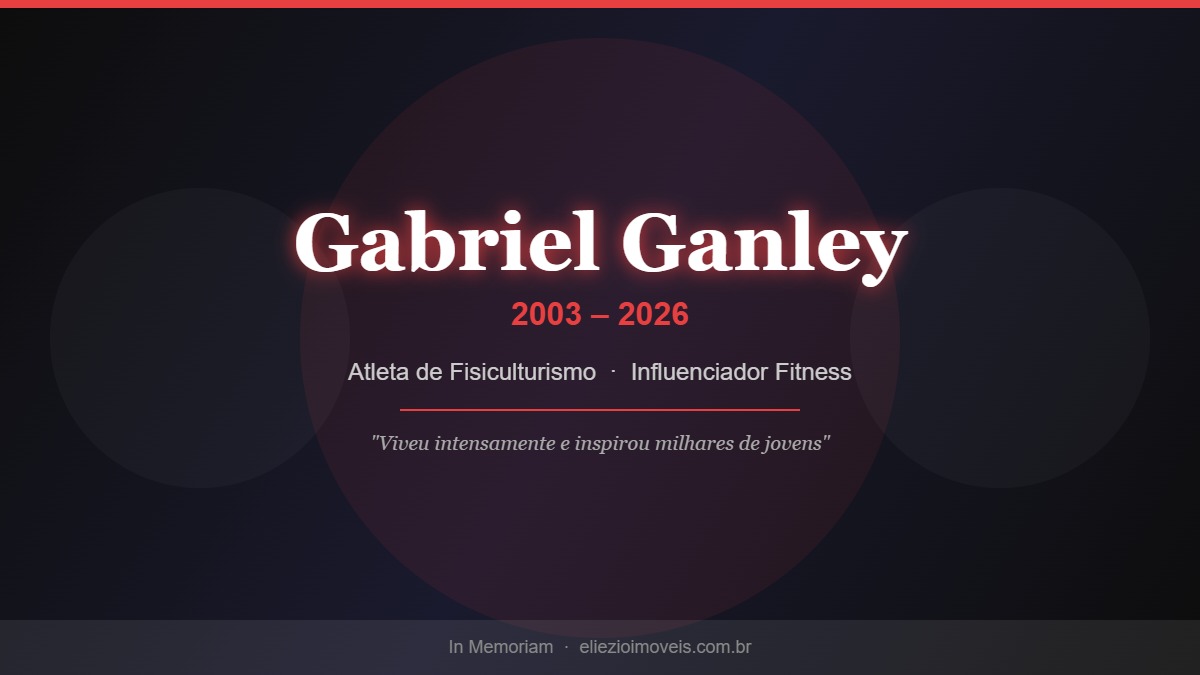 Gabriel Ganley morre aos 22 anos: fisiculturismo perde um dos maiores talentos jovens do Brasil 1 Gabriel Ganley — In Memoriam, atleta de fisiculturismo