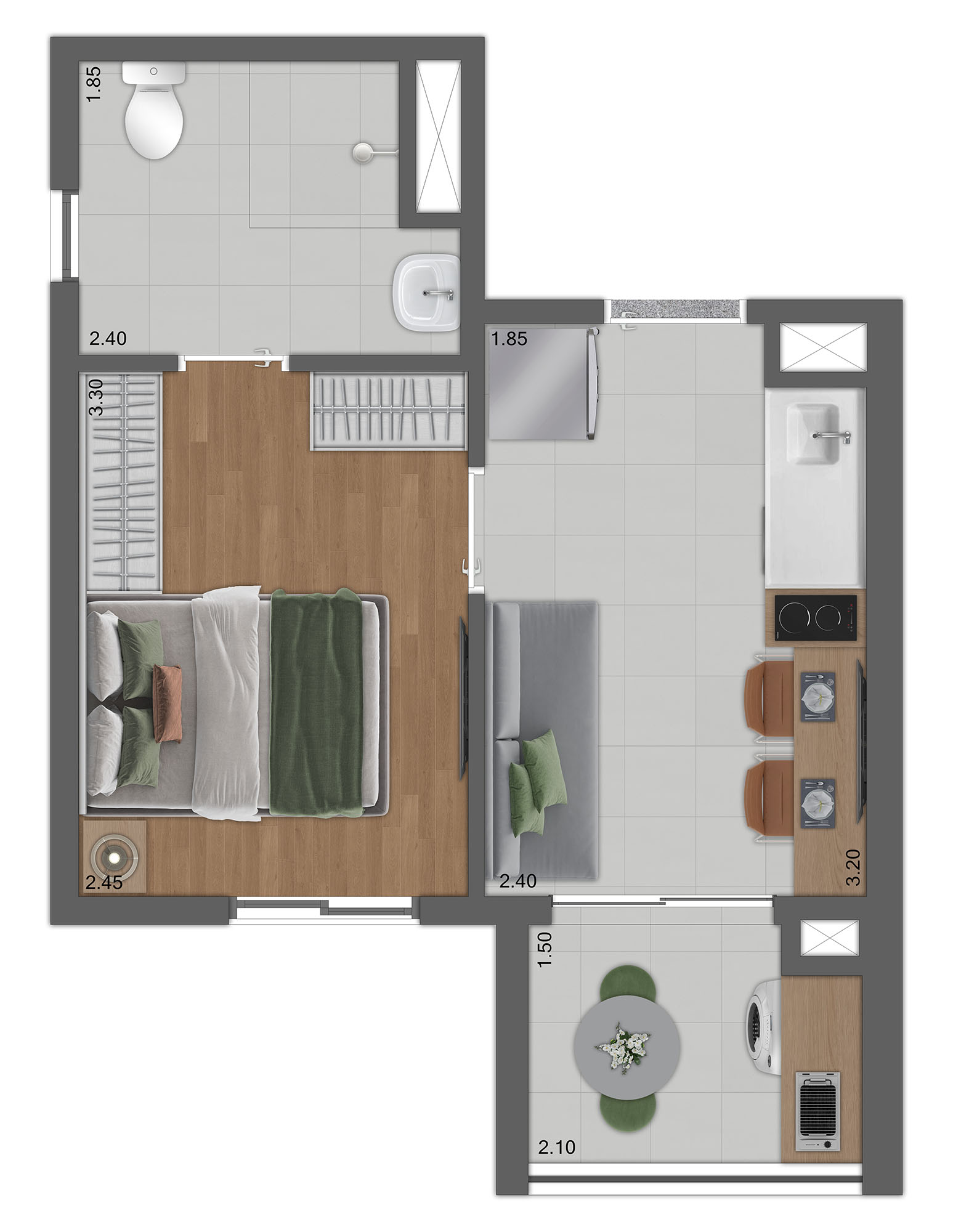 Planta Tipo C — Padrão